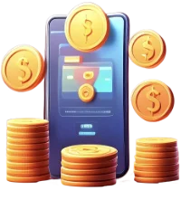icon money and phone